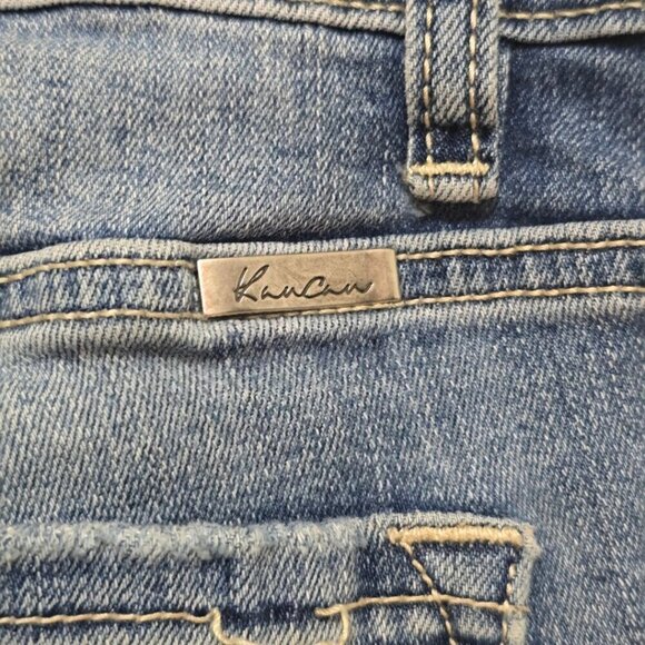 Kancan Mid-Rise Distressed Raw Hem Ankle Skinny Jeans Sz 27 - Picture 5 of 10